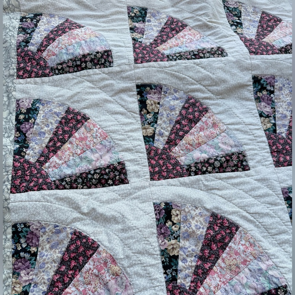 Handmade Patchwork Quilt Blanket 84’X 92’